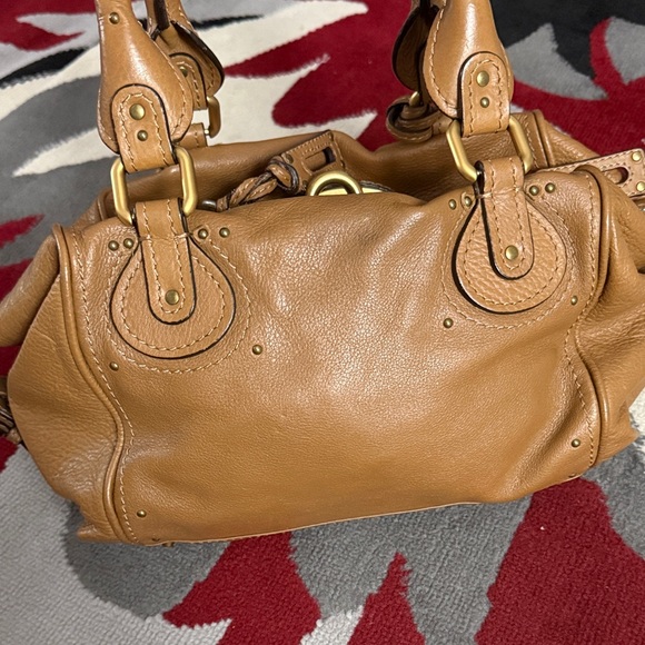 Chloe Tan Leather Satchel with Gold Hardware - Picture 5 of 14